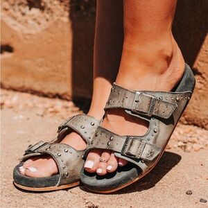 Freebird Asher Studded Strap Sandals